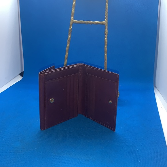 Burberry authentic brown leather wallet heymarket design check interior lining - Picture 2 of 10